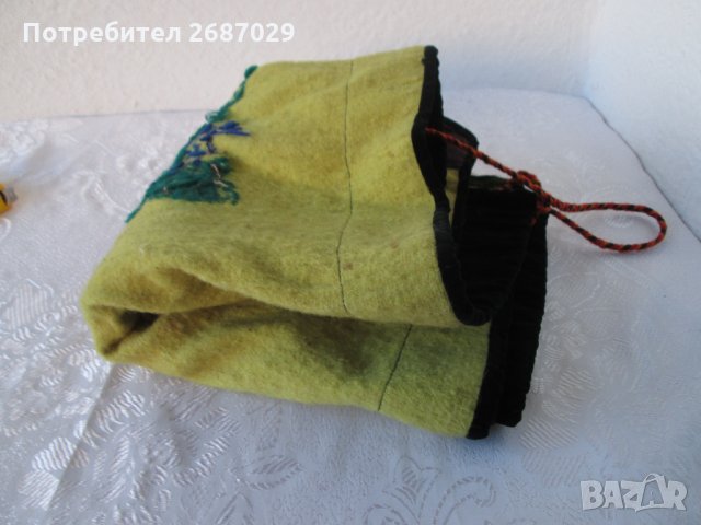 красива стара престилка от носия с бродерия, жълта, с цветя и други престилки, снимка 9 - Антикварни и старинни предмети - 28940675