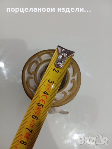 Стар свещник с ангелче , снимка 3 - Антикварни и старинни предмети - 52690379