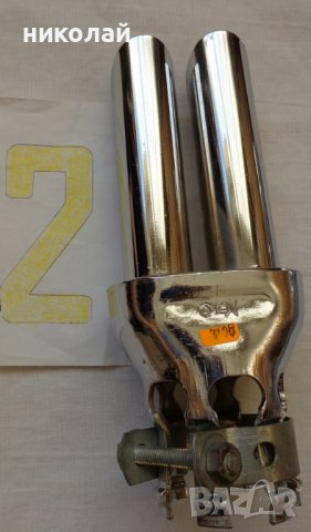 Ретро Никелирани накрайници за ауспух чисто нови , снимка 4 - Аксесоари и консумативи - 37019436