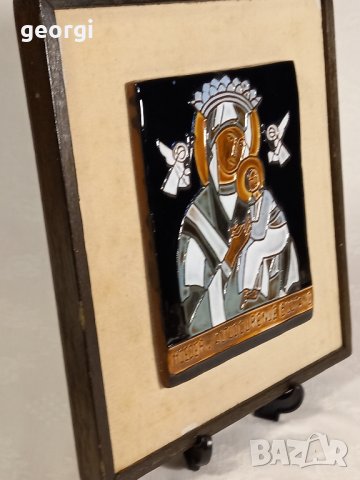 Керамична икона Света Богородица с Младенеца  11/4, снимка 2 - Икони - 43596804