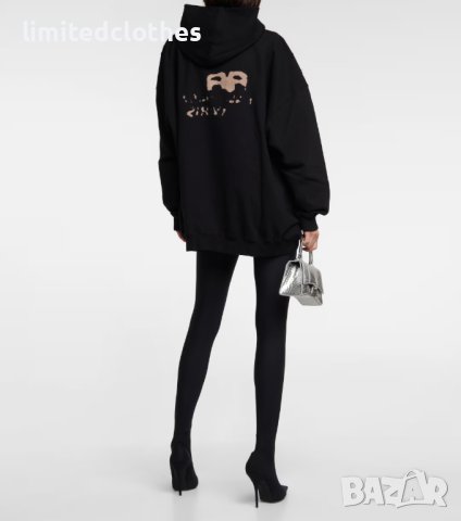 BALENCIAGA Hand Drawn BB Icon Logo Oversized Мъжко / Дамско Горнище тип Суичър size XXS и M, снимка 6 - Суичъри - 43556642