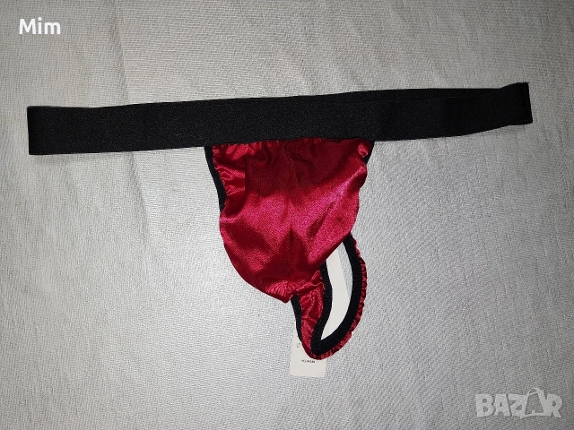 Xl/2XL Мъжка червена сатенена прашка, снимка 3 - Бельо - 52844394