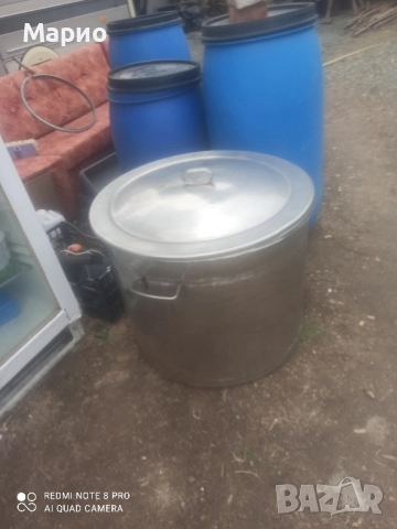 хромникелова тенджера 110 литра