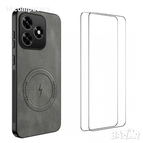 WANLONFENG Магнитен Калъф за Honor X5c Plus 4G/ Honor X5c 4G - MagSafe, Вкл. Протектор, 4 Цвята, снимка 2 - Калъфи, кейсове - 52628728