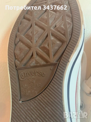 Бели кецове Converse , снимка 4 - Кецове - 50980960