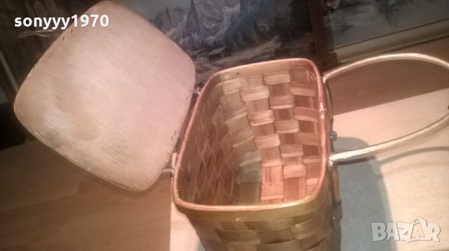 АНТИКА-ДЪРВЕНА ЧАНТА-ВНОС ШВЕИЦАРИЯ, снимка 14 - Колекции - 27299884