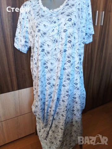 Дълга Дамска Нощница номер XL, снимка 5 - Нощници - 51753377