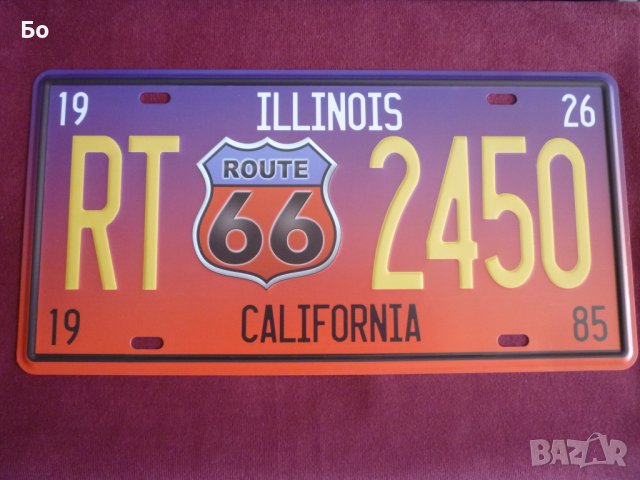 метална табела Route 66