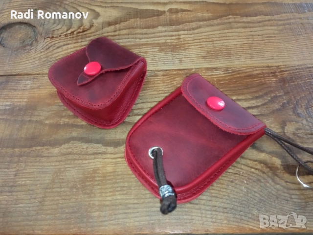 Мини раница, портмоне за монети, кожен ключодържател 