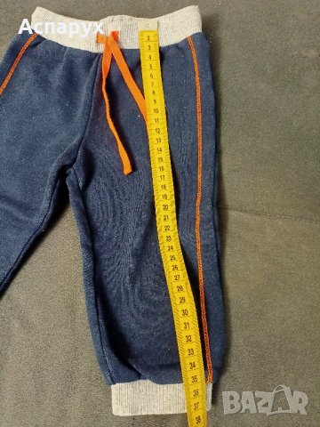 Бебешко памучно анцужено долнище за деца 6-9 месеца., снимка 5 - Панталони и долнища за бебе - 43243679