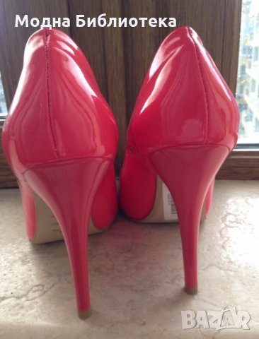Нови розово коралови обувки, снимка 5 - Дамски обувки на ток - 28988617