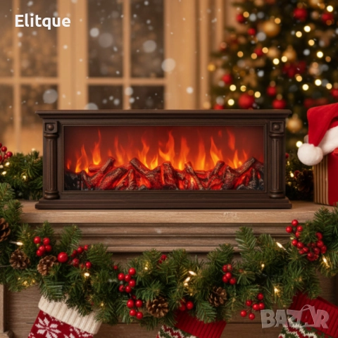 Голяма LED камина с ефект на жар – уют и атмосфера без дим и огън SP47, снимка 2 - Други стоки за дома - 52629771