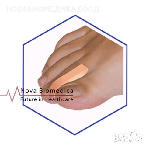 Силиконов разделител за пръсти полумесец, снимка 2 - Ортопедични стелки - 43299983