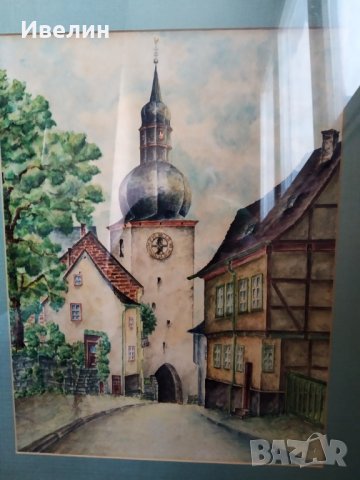 стара картина-пейзаж, снимка 2 - Картини - 27895833