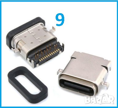 USB Type-C Female , 24р / 16р / 6p - конектор , букса, снимка 9 - Ремонт на друга електроника - 40051789