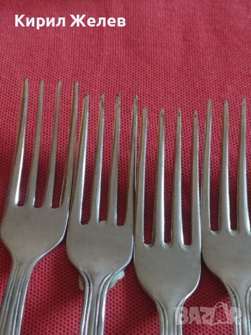 Лот комплект 6 броя вилици Българско производство от соца перфектно състояние 42177, снимка 3 - Прибори за хранене, готвене и сервиране - 43845261