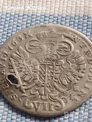 Сребърна монета 7 кройцера 1763г. Франц първи Свещена Римска Империя 13610, снимка 7 - Нумизматика и бонистика - 42969974
