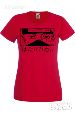 Дамска тениска Naruto Kakashi 03,Анимация,игра,Празник,Повод., снимка 2 - Тениски - 37945917