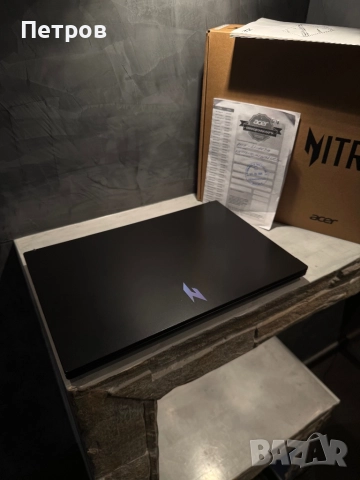 КАТО ЧИСТО НОВ Acer Nitro V 15 RTX 3050 + гаранция, снимка 3 - Лаптопи за игри - 52575203
