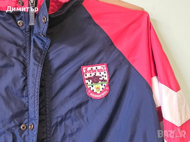 Arsenal F.C. Adidas яке Jacket футбол Soccer English league L/XL football retro jersey, снимка 4 - Якета - 53462990