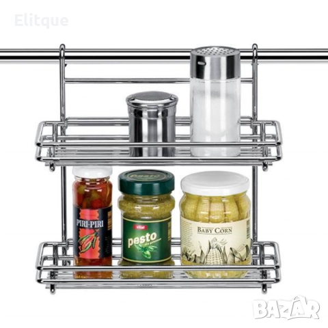 Двоен рафт 26xH16cm, снимка 3 - Други стоки за дома - 52831504