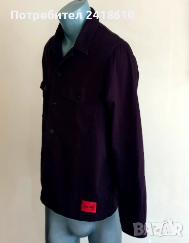 Hugo Boss HUGO Enalu Mens Jacket Size S / M  Пролет - Есен ОРИГИНАЛ! Мъжко Яке - Тип Риза!, снимка 6 - Якета - 52399566