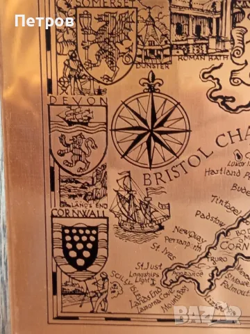 Медно пано"The South West" (England), снимка 6 - Антикварни и старинни предмети - 49463685
