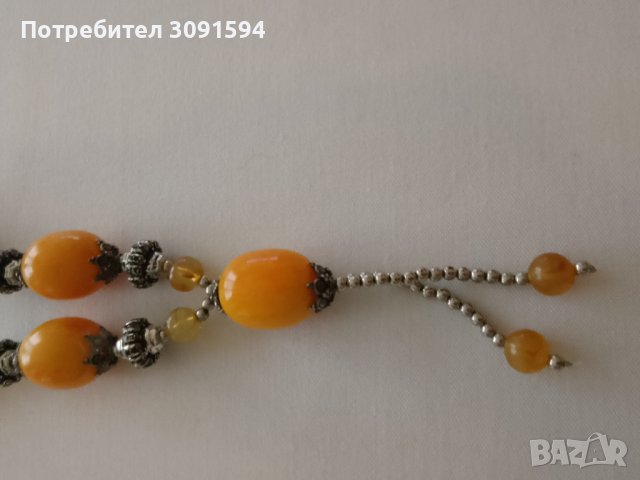  Винтидж колие – от цветни мъниста, снимка 8 - Колиета, медальони, синджири - 43725019