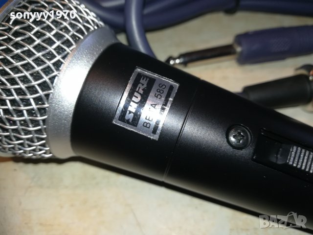 shure beta sm58s-profi microphone-внос швеицария 2603210918, снимка 7 - Микрофони - 32307540