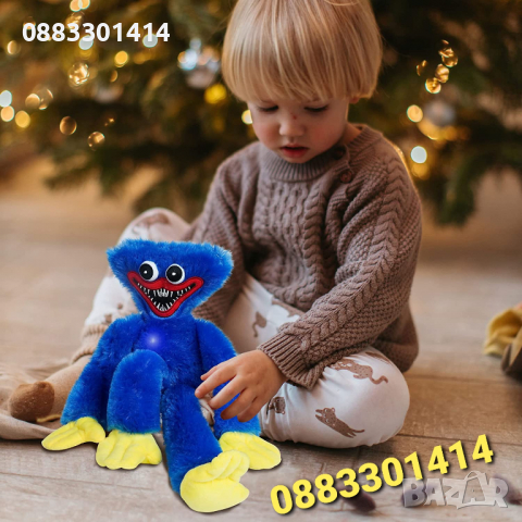 Хъги Лъги Музикални Huggy Wuggy Poppy Playtime Пеещи, снимка 5 - Плюшени играчки - 36450824