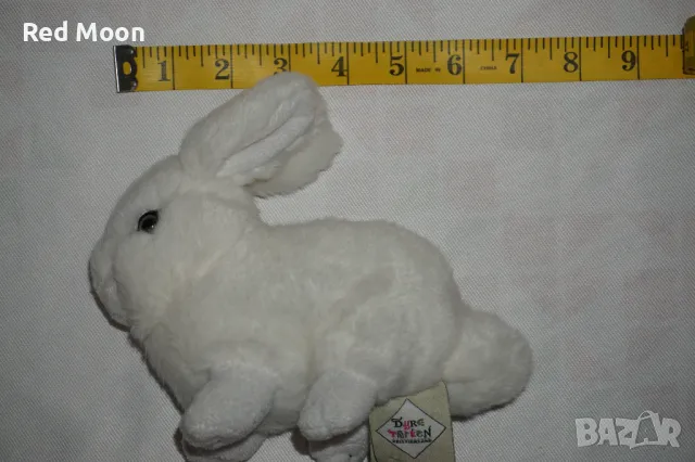 Бял Плюшен Заек 17см, снимка 17 - Плюшени играчки - 47390306