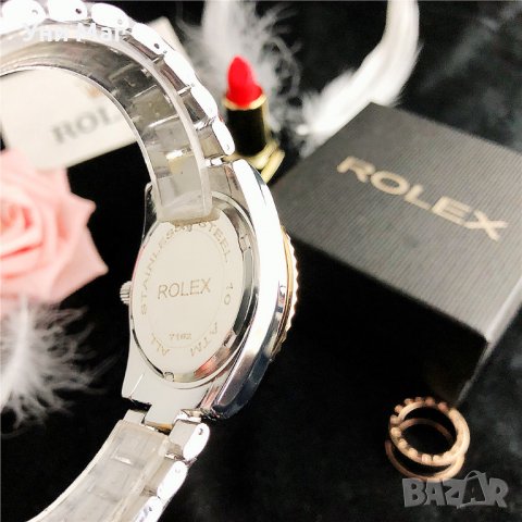 Луксозен дамски ръчен часовник Rolex, стилен Ролекс , водоустойчив, снимка 9 - Дамски - 37074609