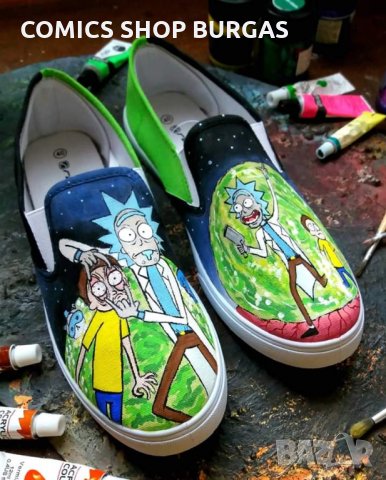 Ръчно рисувани обувки, снимка 1