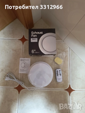 6-инчов вентилатор за изпускане, подобрен двупосочен вентилатор за баня, снимка 3 - Други стоки за дома - 52159793