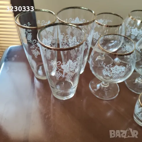 Кристален сервиз вино,ракия 19 бр., снимка 4 - Чаши - 47556415