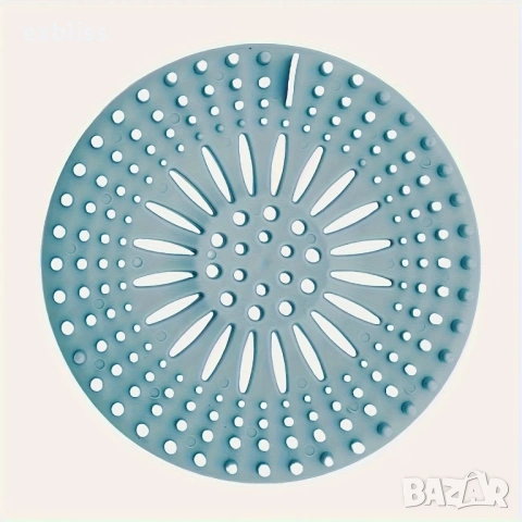 Кръгла силиконова цедка за мивка и вана 13см, снимка 6 - Други - 53397521