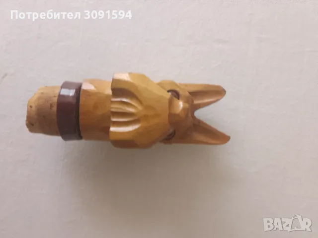  Дървена- Запушалка за бутилки 🐕🐶.   , снимка 3 - Други ценни предмети - 49673112