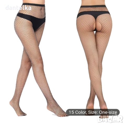 G44 Секси еротичен чорапогащник с отворено дъно. Чорапогащник с отвор. Отворен секси чорапогащник, снимка 2 - Бельо - 43855539