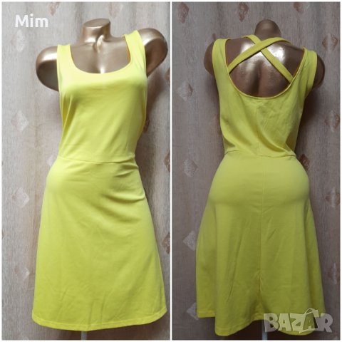 Н&М XL Лимонена жълта рокля , снимка 1 - Рокли - 40296974