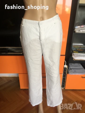 Дамски ленен панталон Benetton, размер 42