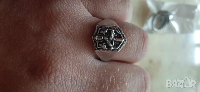 Мъжки пръстен с рицарски символи,нови-10 лв, снимка 2 - Пръстени - 38132832