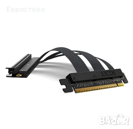 Кабел за монтаж на видеокарта NZXT PCIe 4.0x16 - AB-RC200-B1 - гъвкав екраниран Riser кабел, снимка 3 - Видеокарти - 48239134