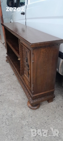 Библиотека с дърворезба масив №113, снимка 2 - Секции и витрини - 52606897