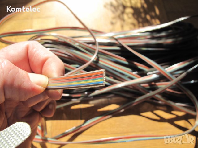 Лентов кабел 8 жила плосък тип телефонен 10 м, снимка 2 - Друга електроника - 28267106