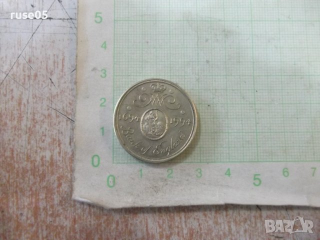 Монета "TWO POUNDS - 1694-1994 г." английска, снимка 1 - Нумизматика и бонистика - 43505827