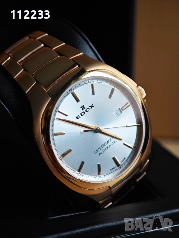 EDOX Les Bemonts Ultra Slim Automatic Rose Gold