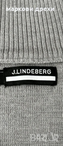 J.LINDEBERG Kian Tour Merino Zip Grey Melange, снимка 10 - Пуловери - 53166439