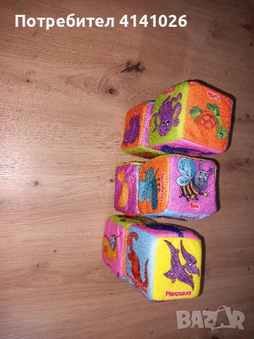 Меки кубчета с картинки - Монтесори / образователна игра / играчка, снимка 1