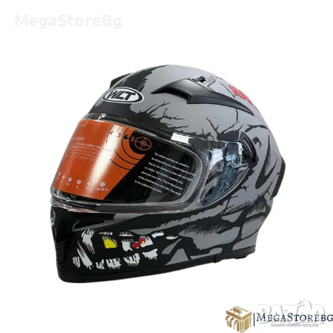 Каска за мотор 108 - размер M - Matt Grey 2, снимка 5 - Аксесоари и консумативи - 50576693