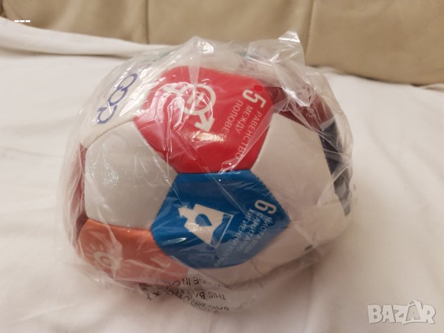 Нова голяма кожена футболна топка, размер 5, снимка 1